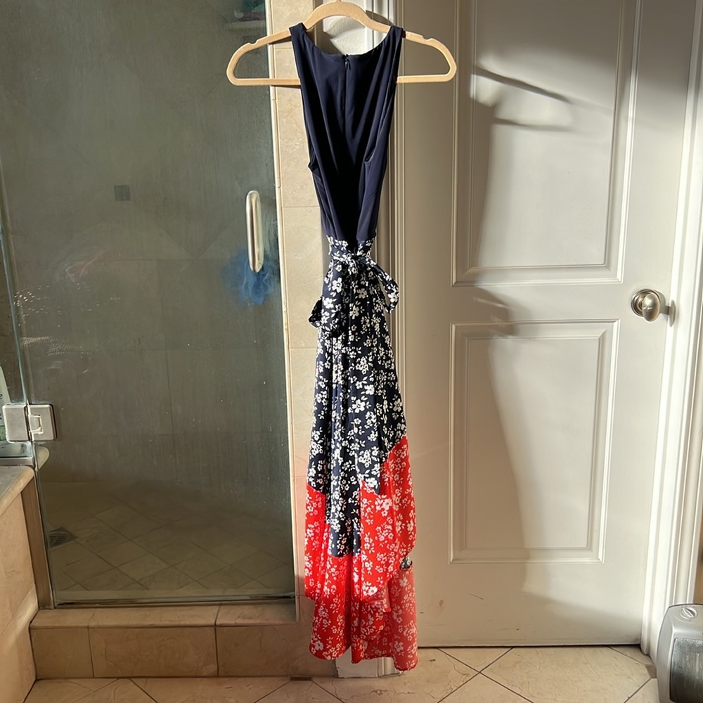 Vince Camino red, white and blue sleeveless dress. - Picture 4 of 4